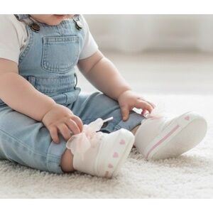 Baby’s  Lace up Cloth Sneakers